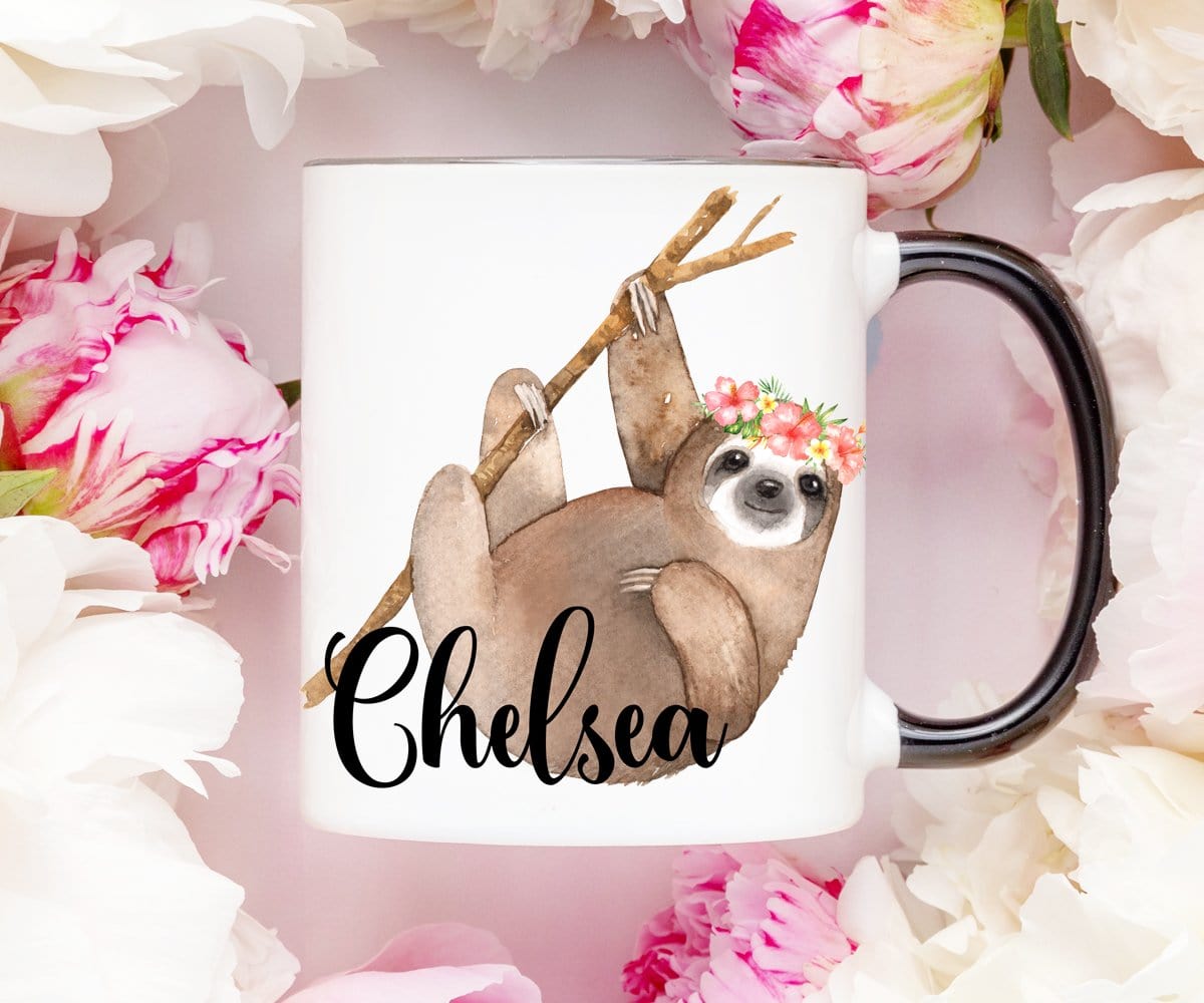 Personalized Sloth Gift Coffee Mug