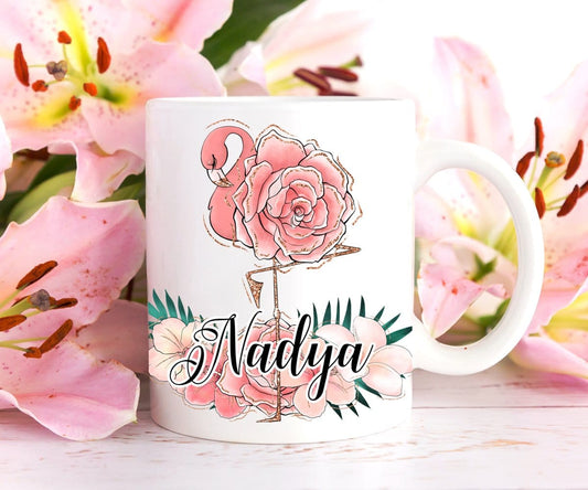 Personalized Flamingo Gift Coffee Mug