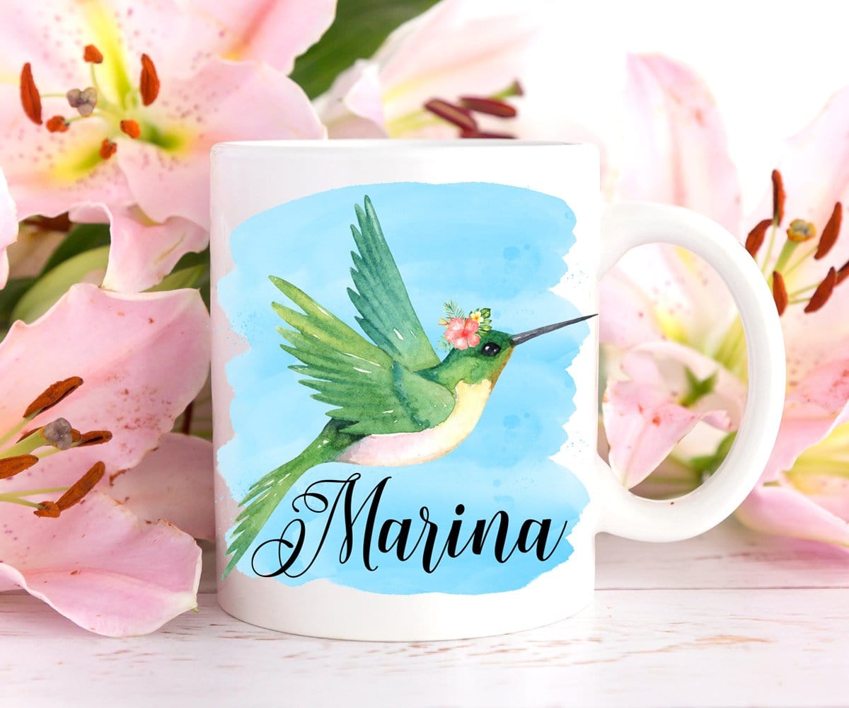 Personalized Hummingbird Coffee Mug