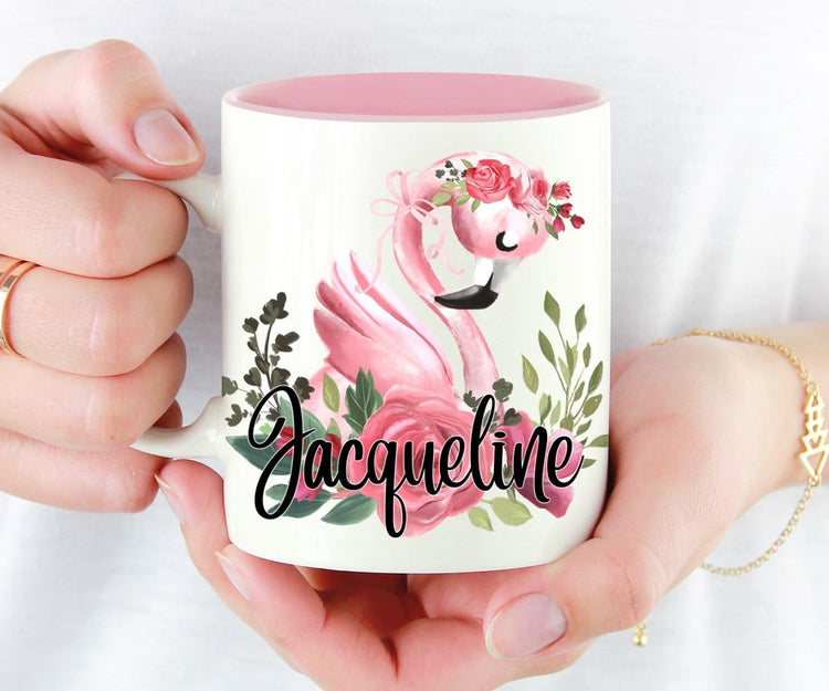 Flamingo Gift Personalized Coffee Mug