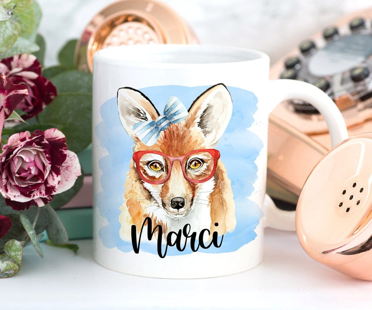 Personalized Fox Coffee Mug