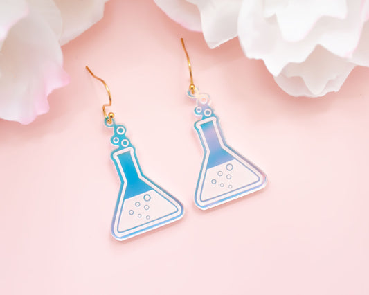 Science STEM Holographic Acrylic Earrings