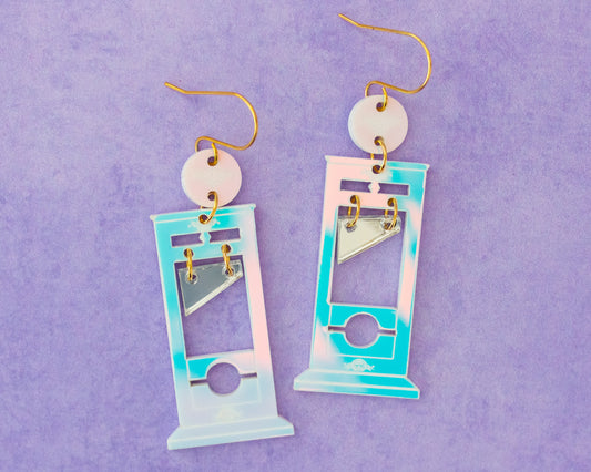 Guillotine Holographic Earrings
