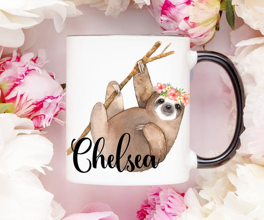 Sloth Mugs Personalized Couple Coffee Mug Set