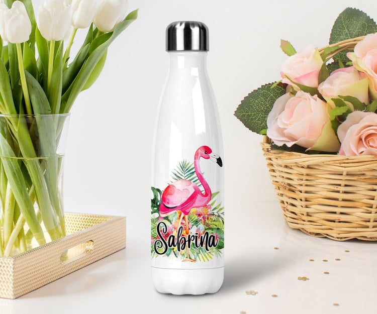 Flamingo Gifts Personalised Water Bottle Personalized