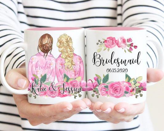 Bridesmaid Proposal Gift Custom Portrait Mug