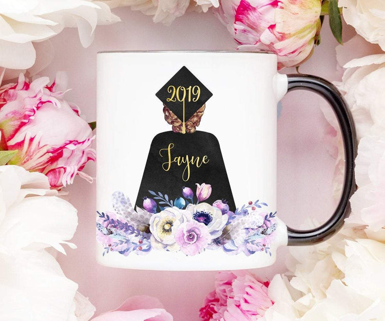Graduation Gift for Her Personalized Cap and Gown Mug