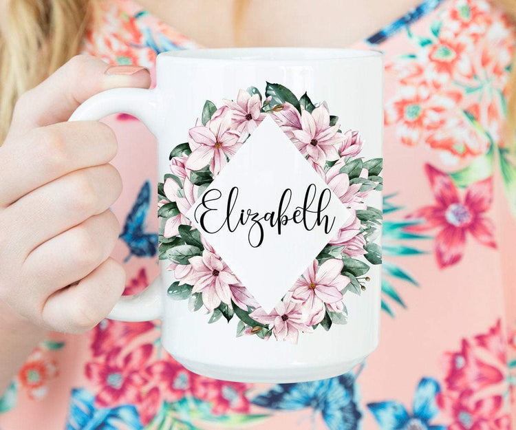 Magnolia Mug Personalized with Name