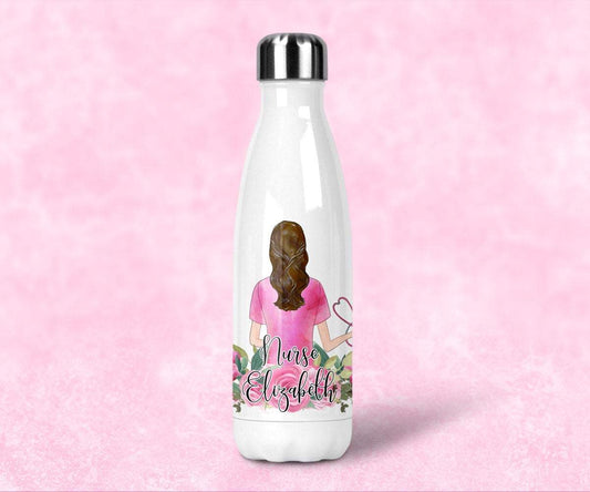 Personalized Nurse Gift Stainless Steel Water Bottle